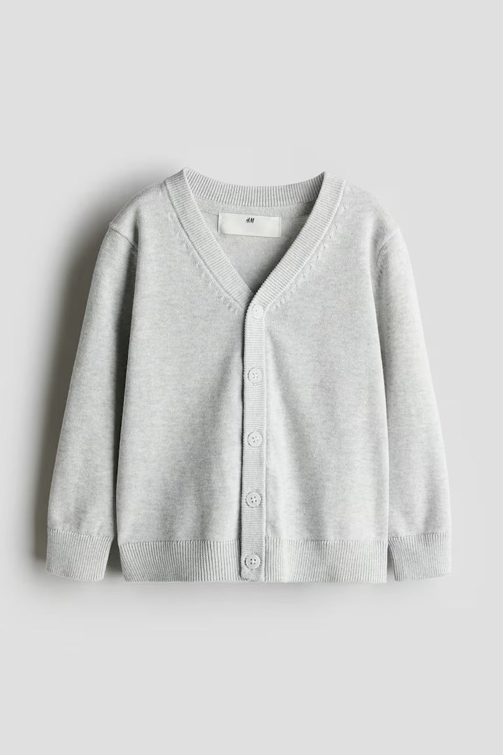 H&M FINE-KNIT COTTON CARDIGAN