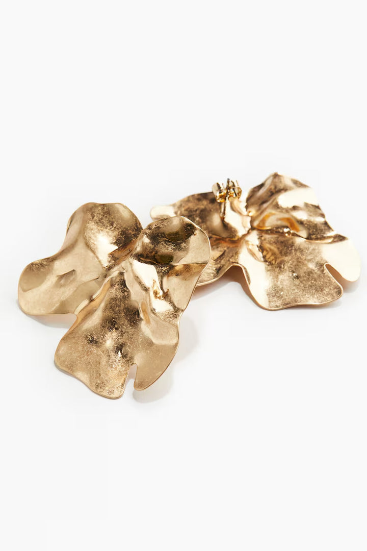 H&M PETAL-SHAPED EARRINGS