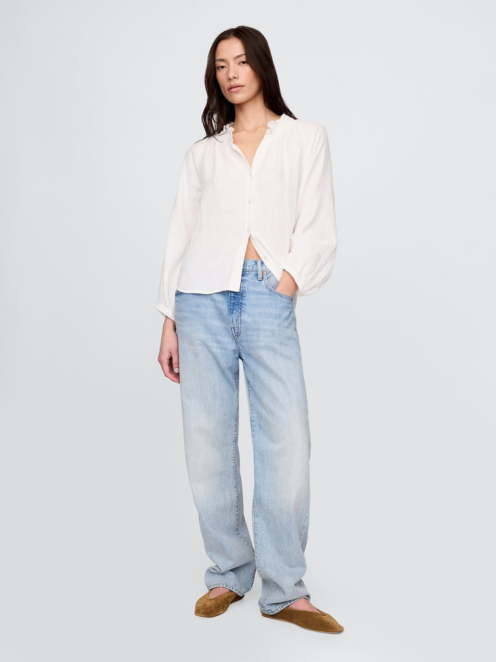 Gap Crinkle Gauze Shirt