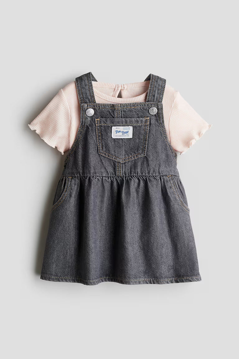 H&M 2-PIECE DRESS AND TOP SET