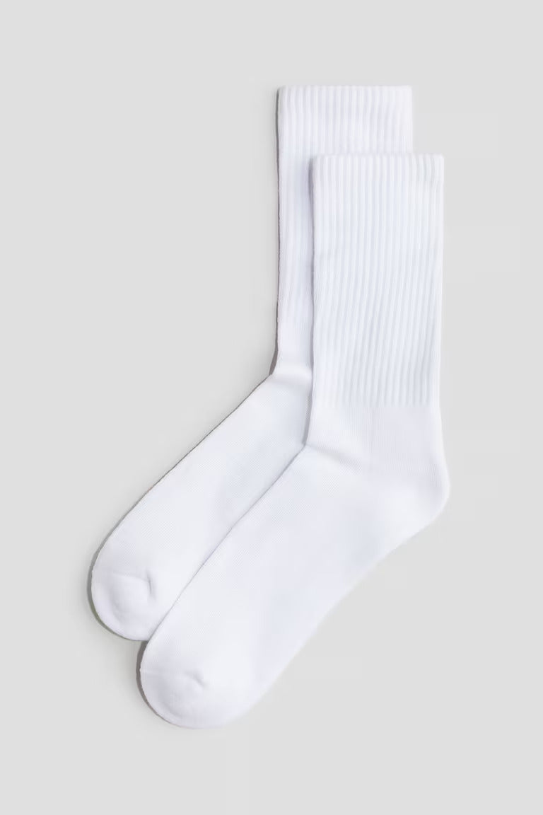H&M 5-PACK RIBBED SOCKS