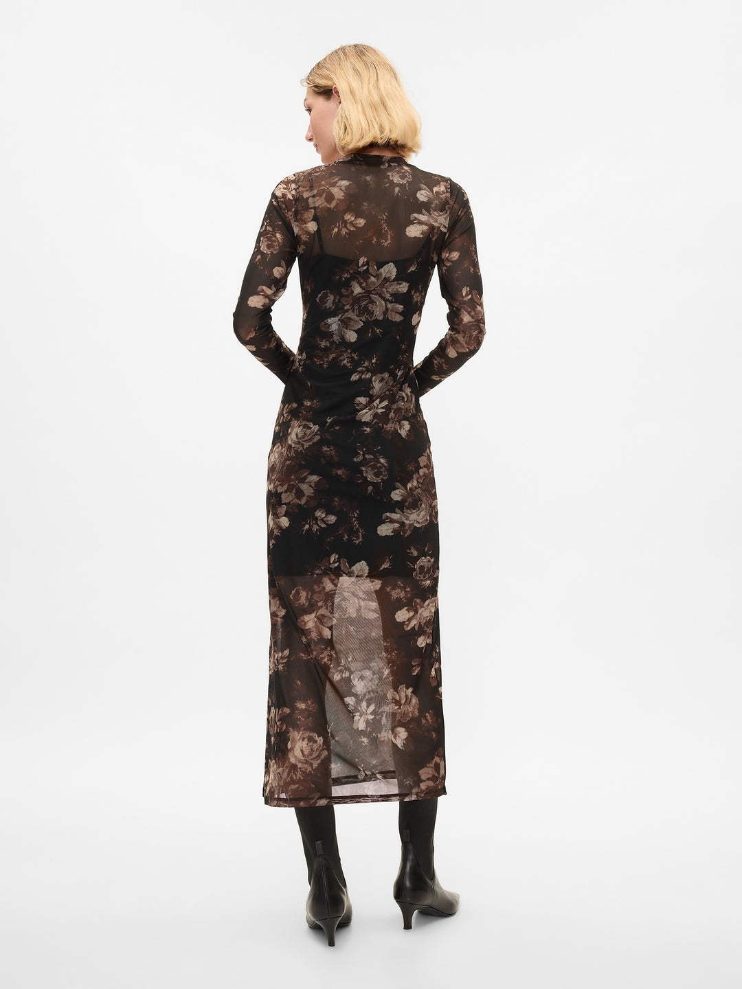 Gap Mesh Midi Dress
