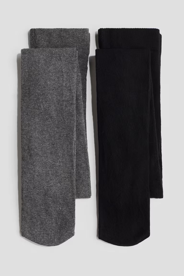 H&M 2-PACK TIGHTS