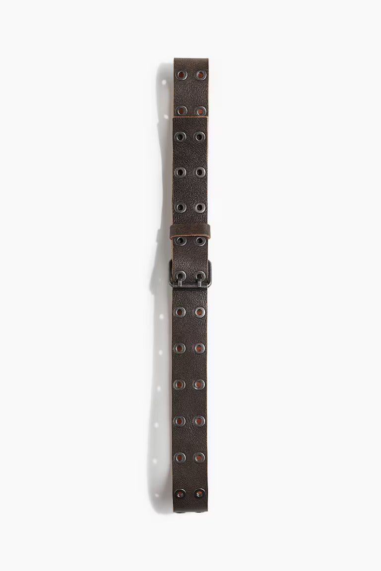 H&M GROMMET LEATHER BELT