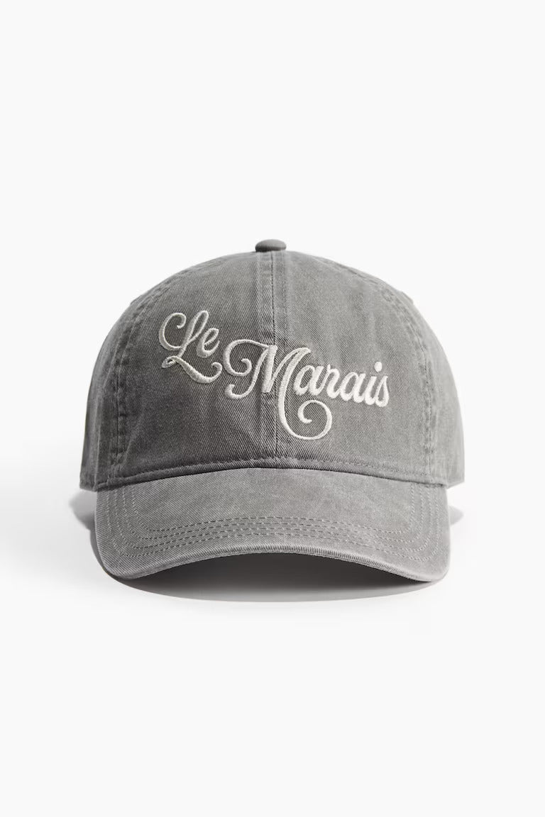 H&M MOTIF-DETAIL COTTON CAP