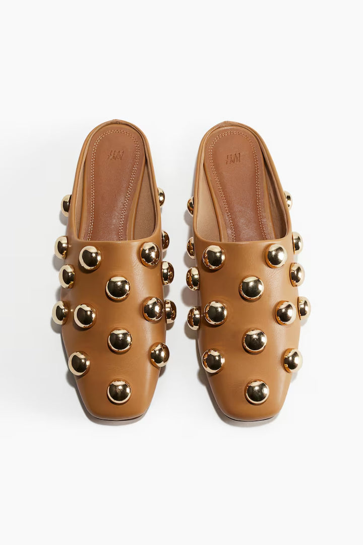 H&M EMBELLISHED MULES