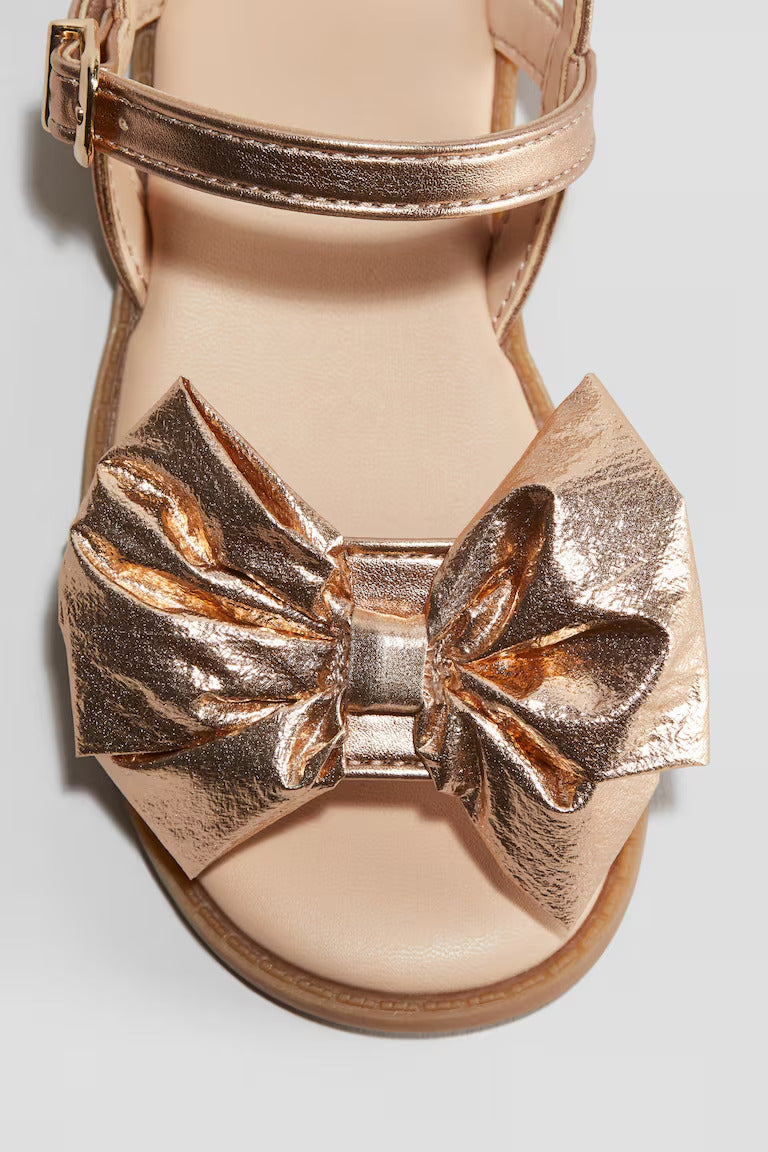 H&M SHIMMERY METALLIC SANDALS