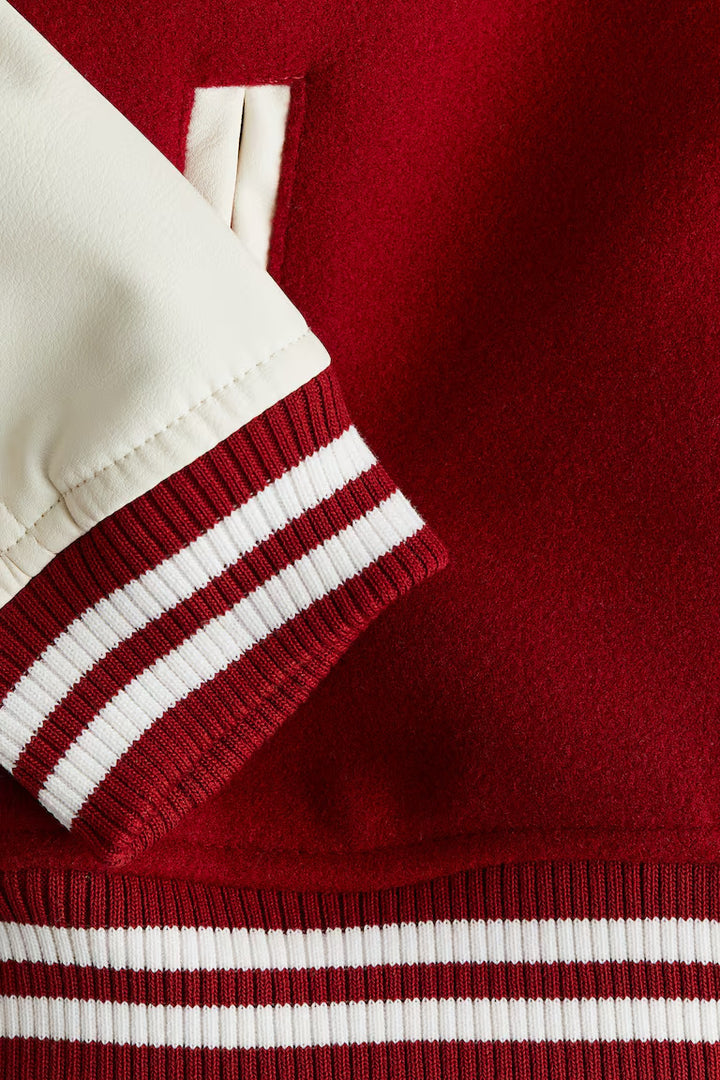 H&M BASEBALL JACKET WITH COLLAR