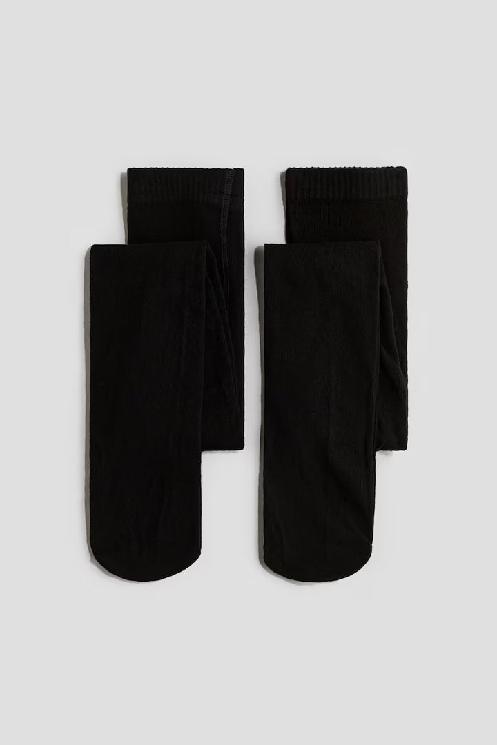 H&M 2-PACK FINE-KNIT TIGHTS