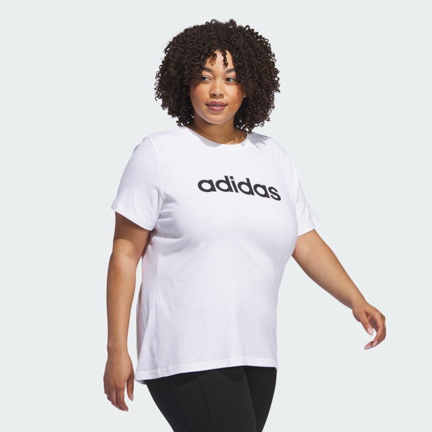 Adidas Linear Logo Tee (Plus Size)