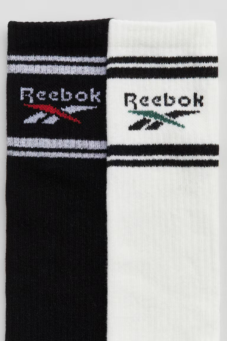 H&M 2-PACK KNEE SOCKS WITH MOTIF