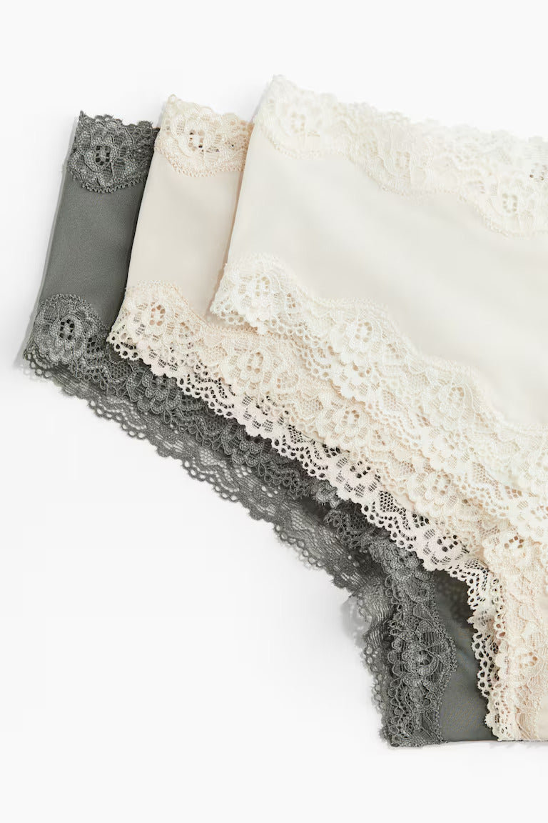 H&M 5-PACK MICROFIBER HIPSTER BRIEFS