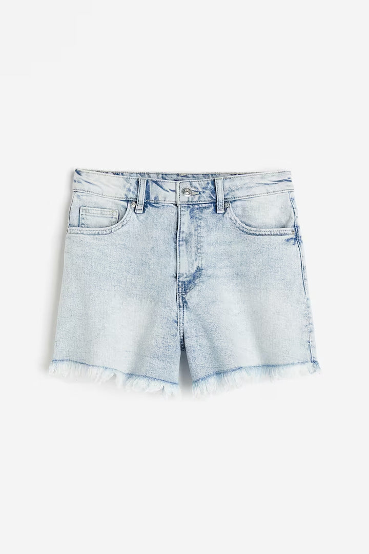 H&M HIGH WAIST DENIM SHORTS