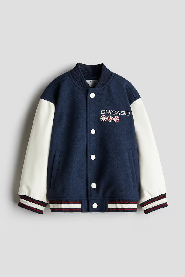 H&M PADDED BASEBALL JACKET