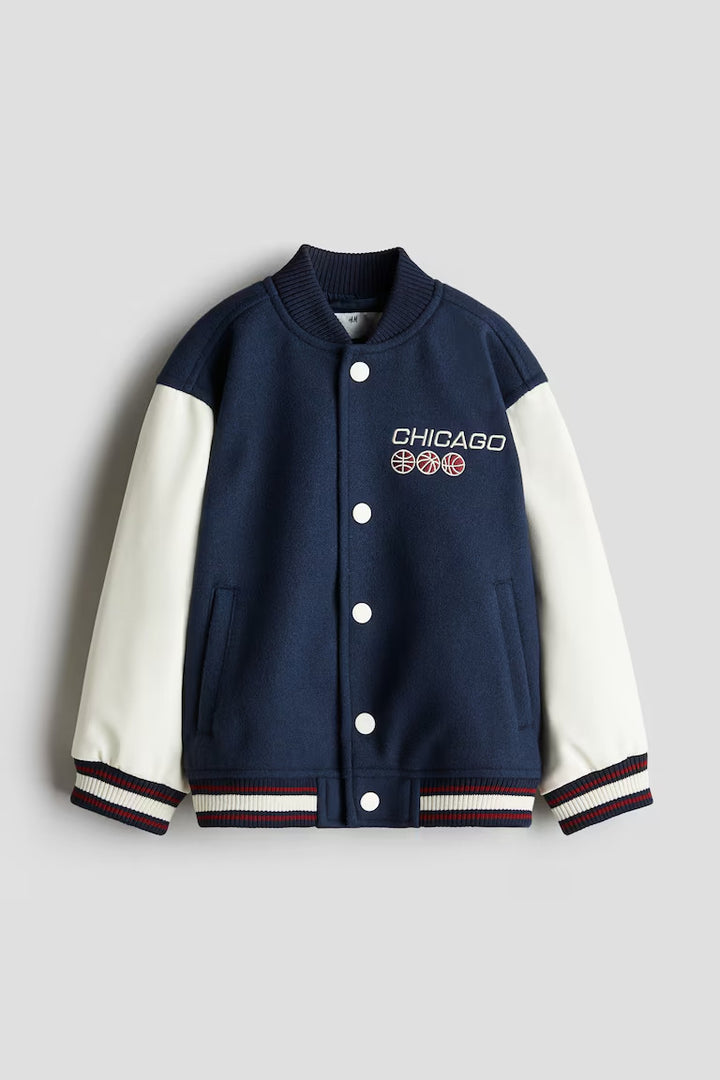 H&M PADDED BASEBALL JACKET