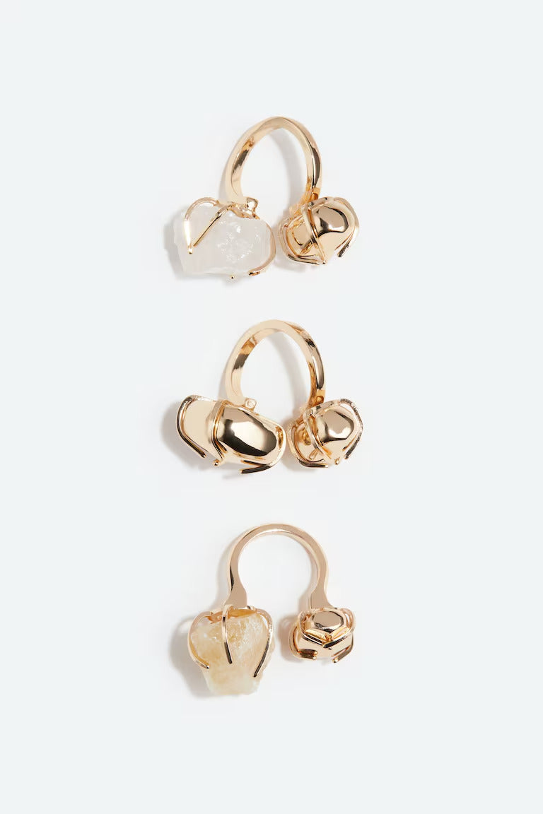H&M 3-PACK RINGS