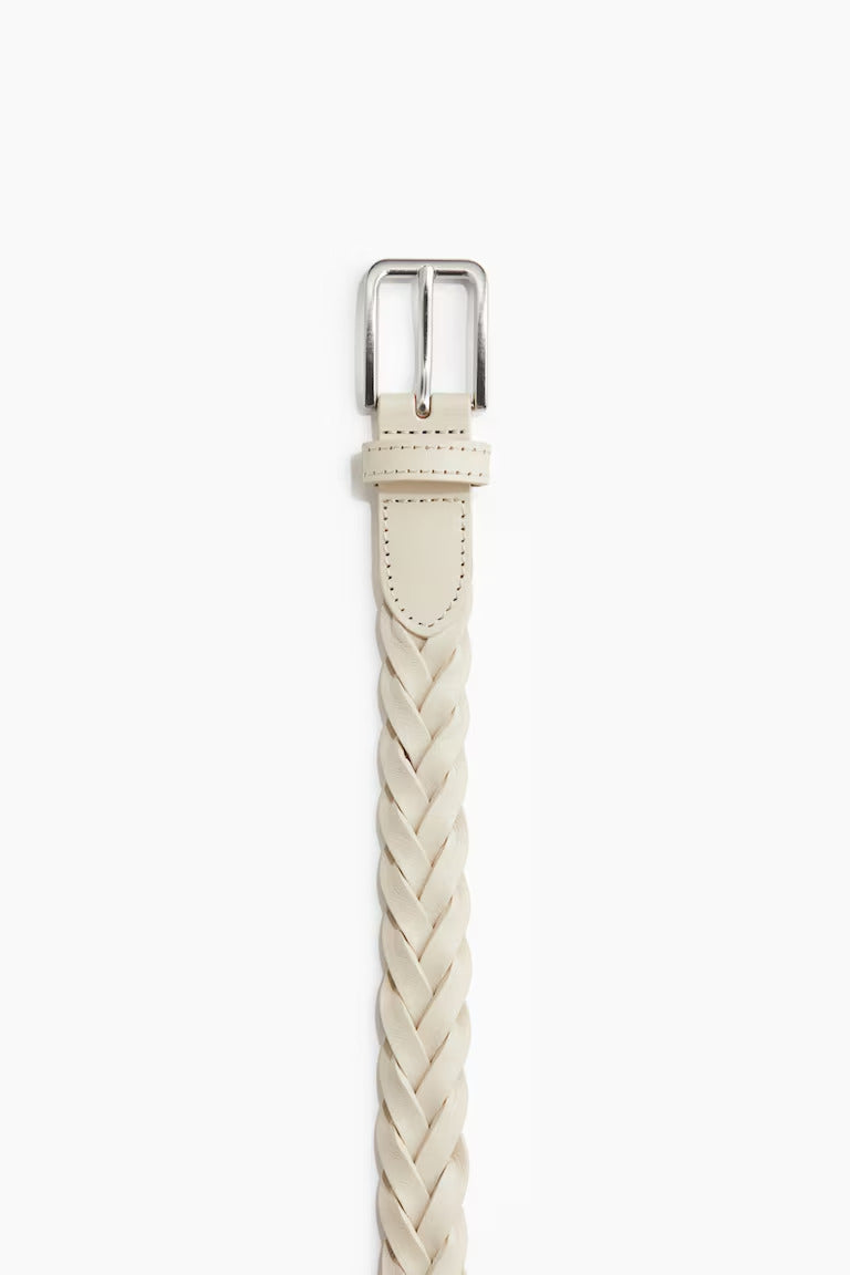 H&M BRAIDED LEATHER BELT