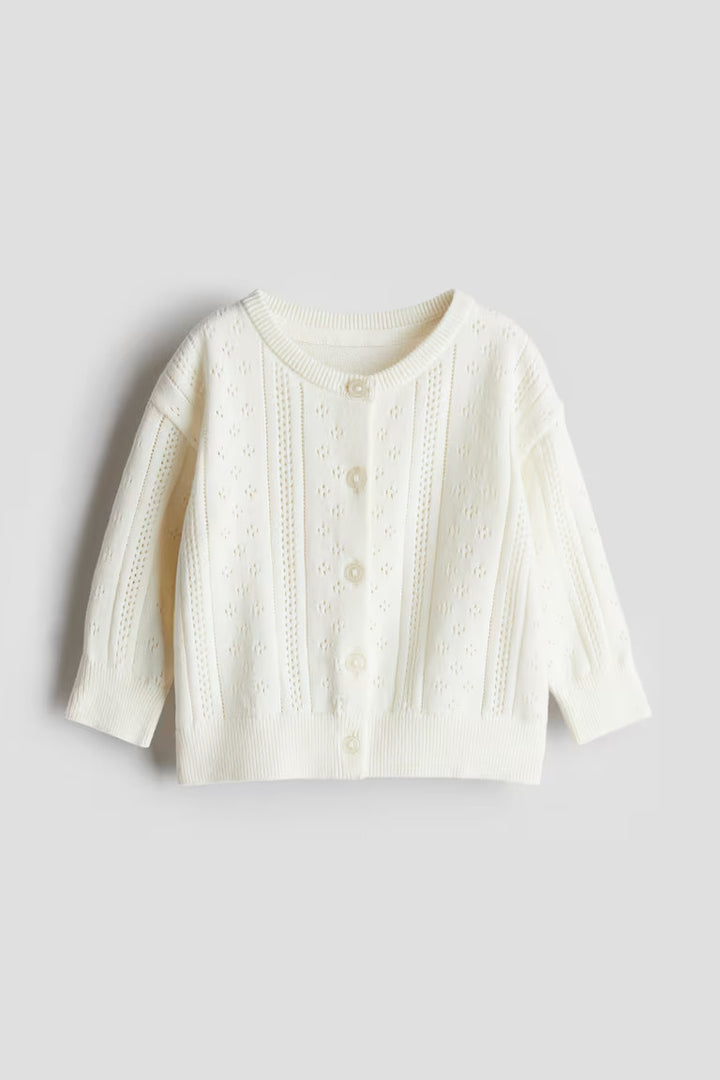 H&M PATTERN-KNIT COTTON CARDIGAN