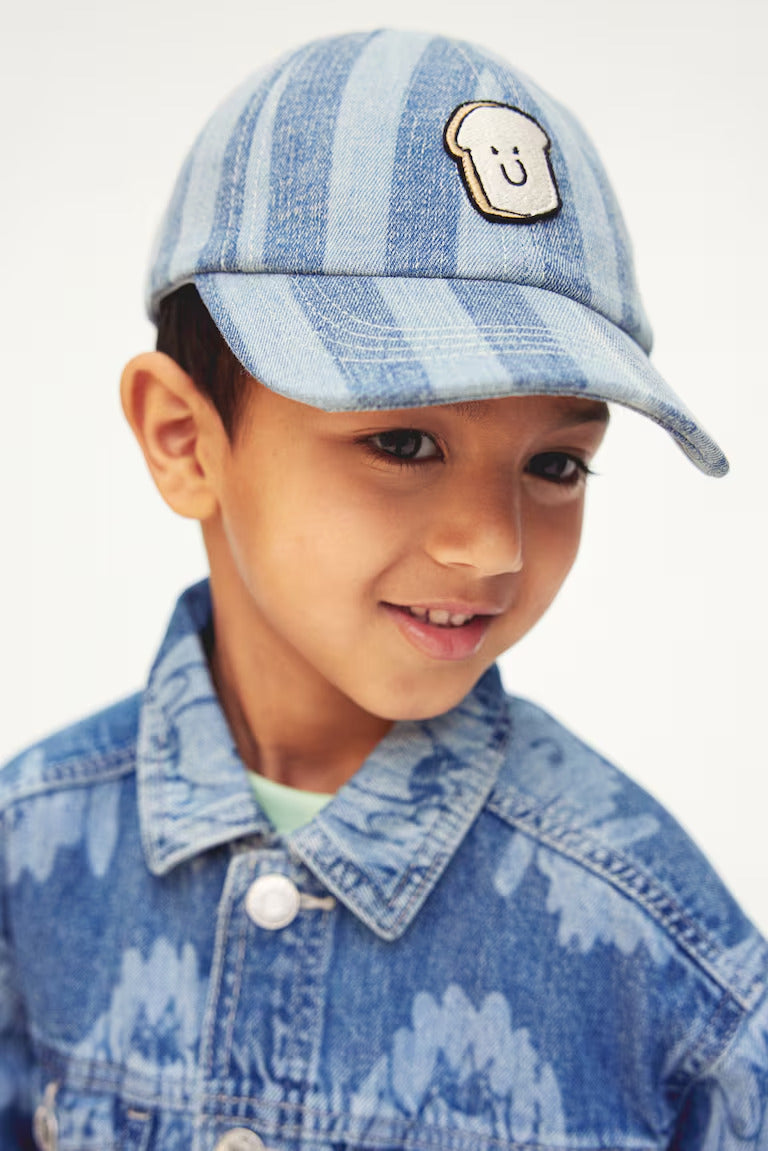 H&M MOTIF-DETAIL DENIM CAP