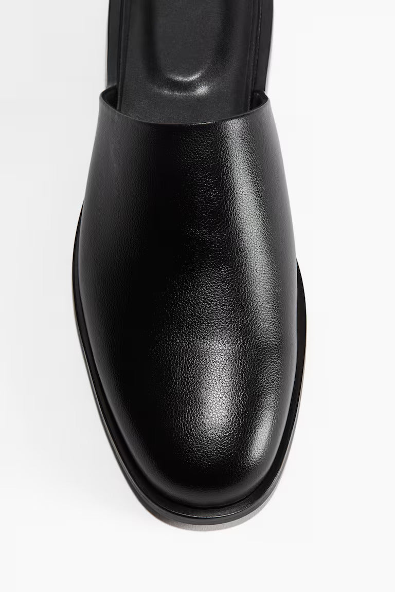H&M COATED MULES