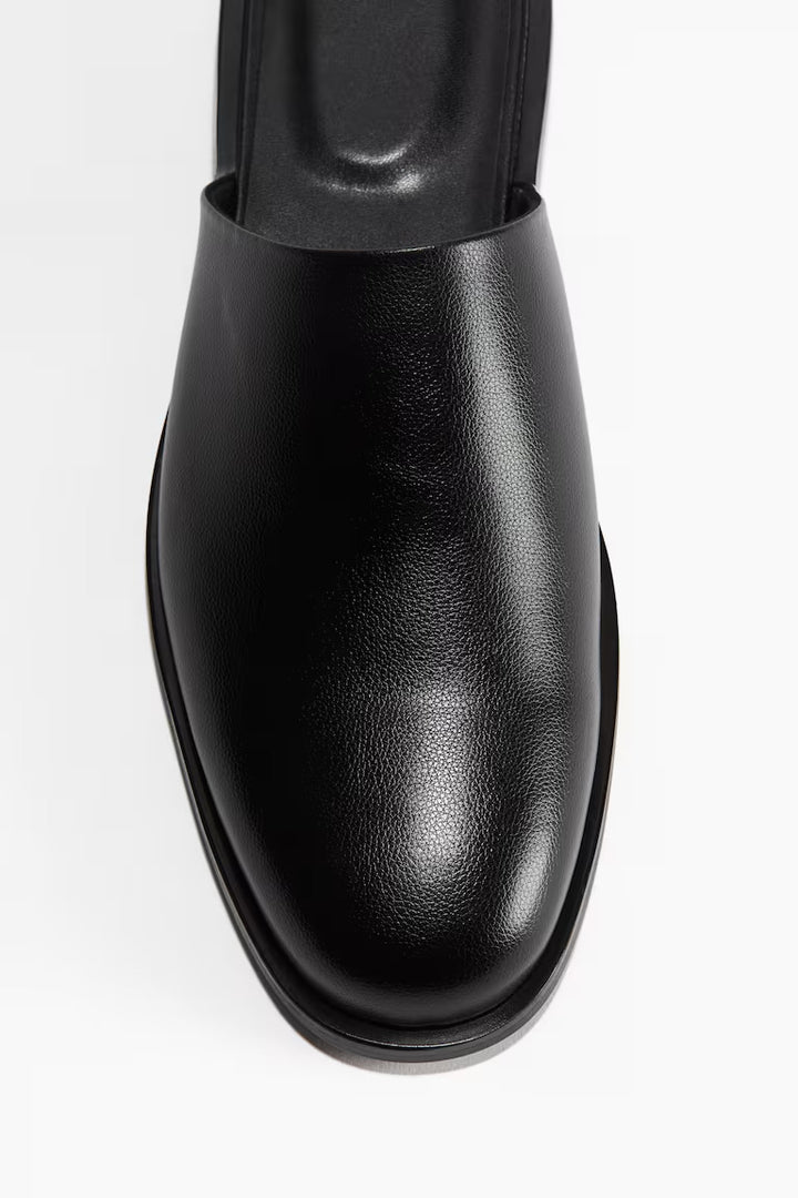 H&M COATED MULES