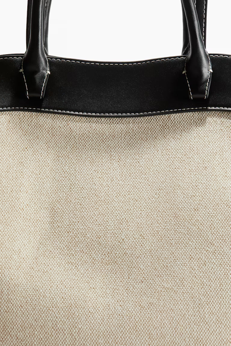 H&M CANVAS SHOPPER