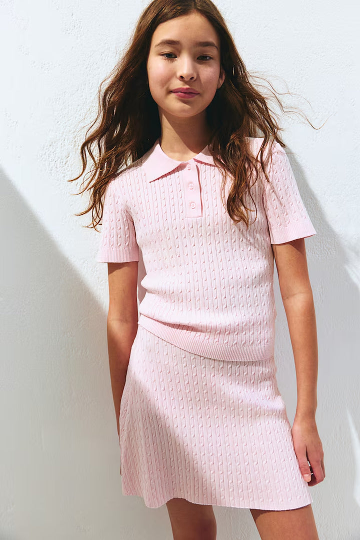 H&M 2-PIECE CABLE-KNIT SET