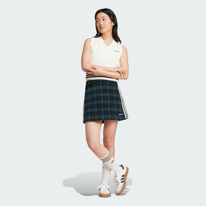 Adidas Corduroy Tartan Skirt