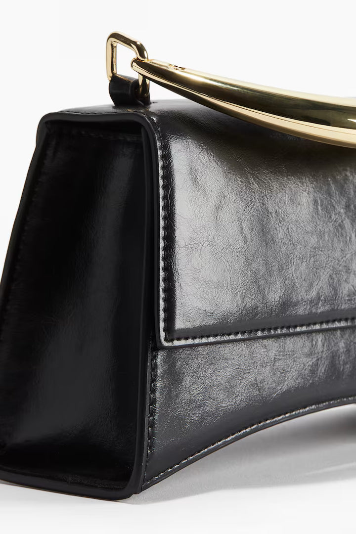 H&M METAL-HANDLE HANDBAG
