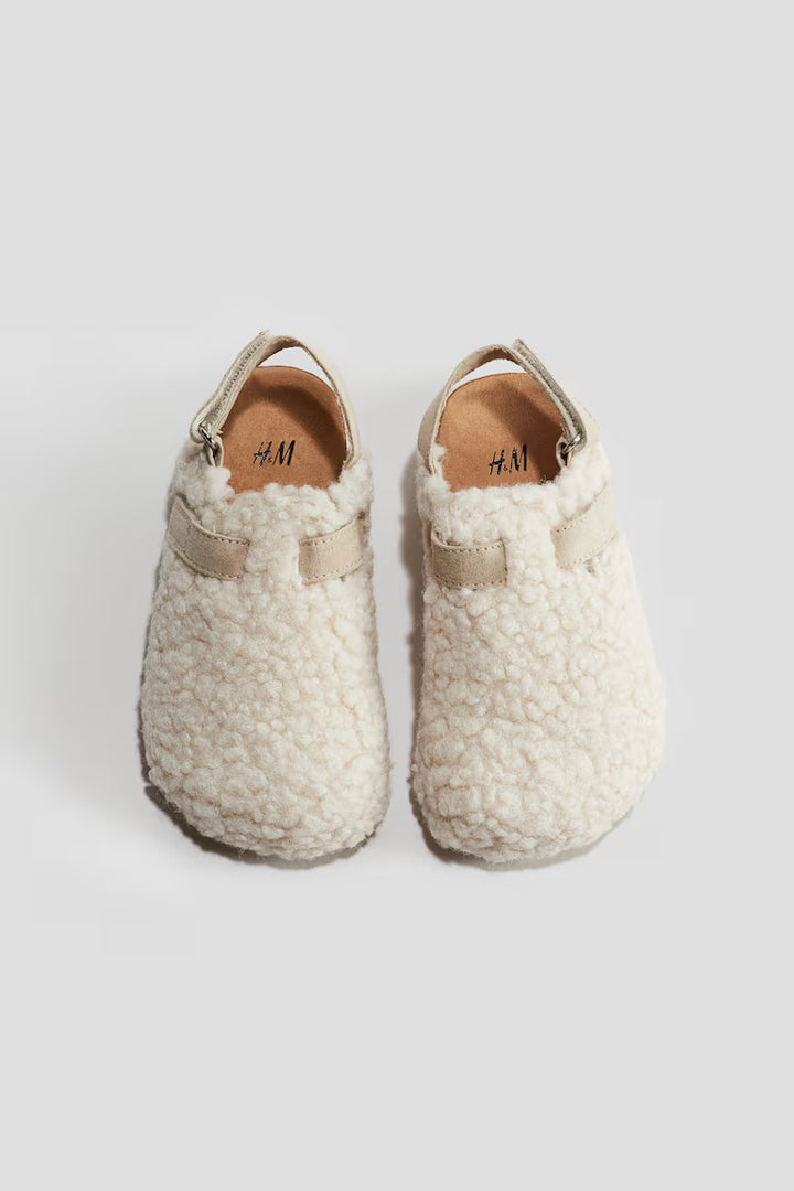 H&M TEDDY FLEECE SLIPPERS