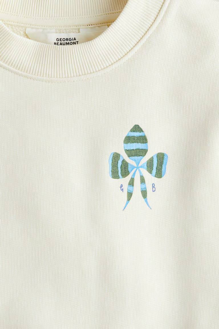 H&M PRINTED COTTON SWEATSHIRT