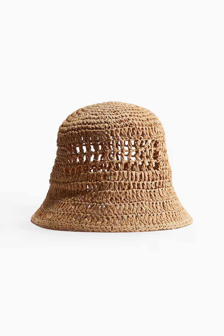 H&M STRAW BUCKET HAT
