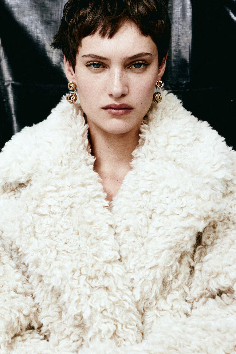 H&M KNOT-DETAIL FRONT-BACK EARRINGS