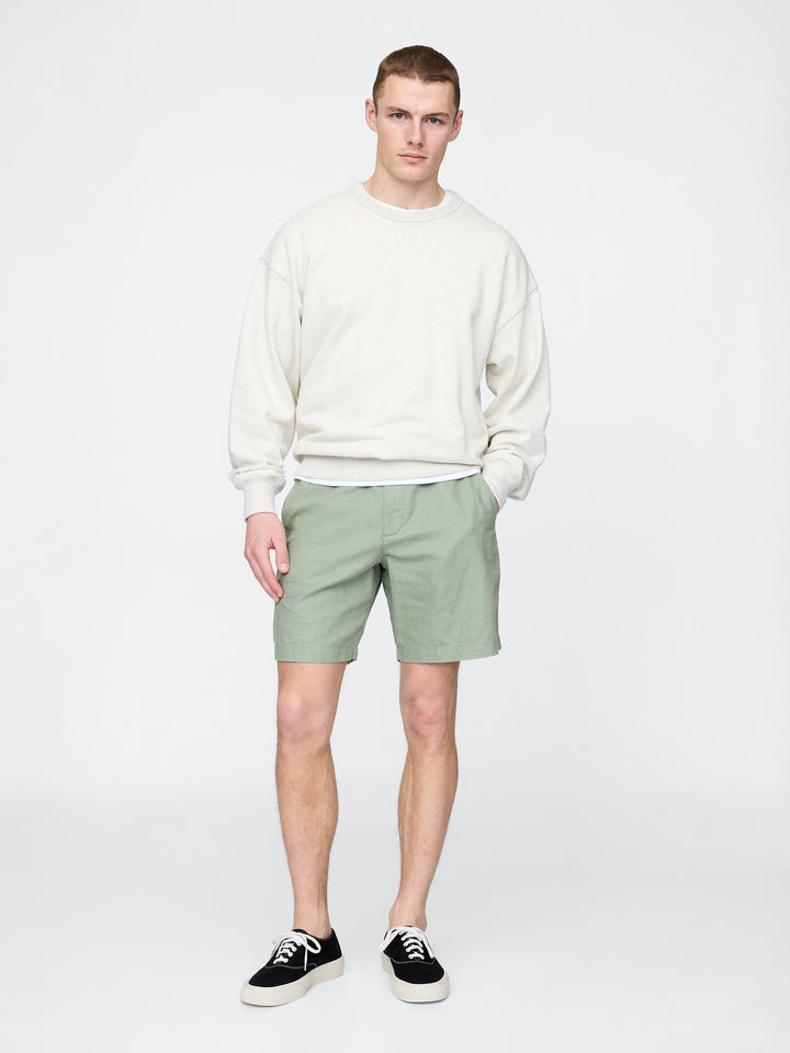 Gap 8" Linen-Cotton Shorts