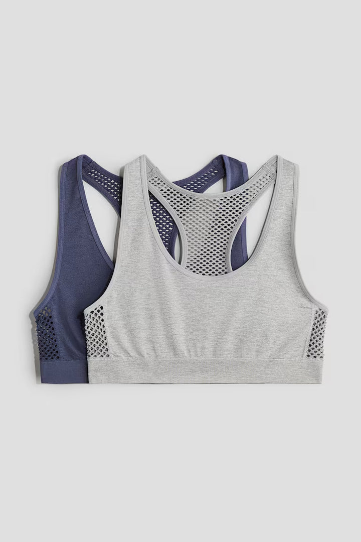 H&M 2-PACK SEAMLESS TOPS