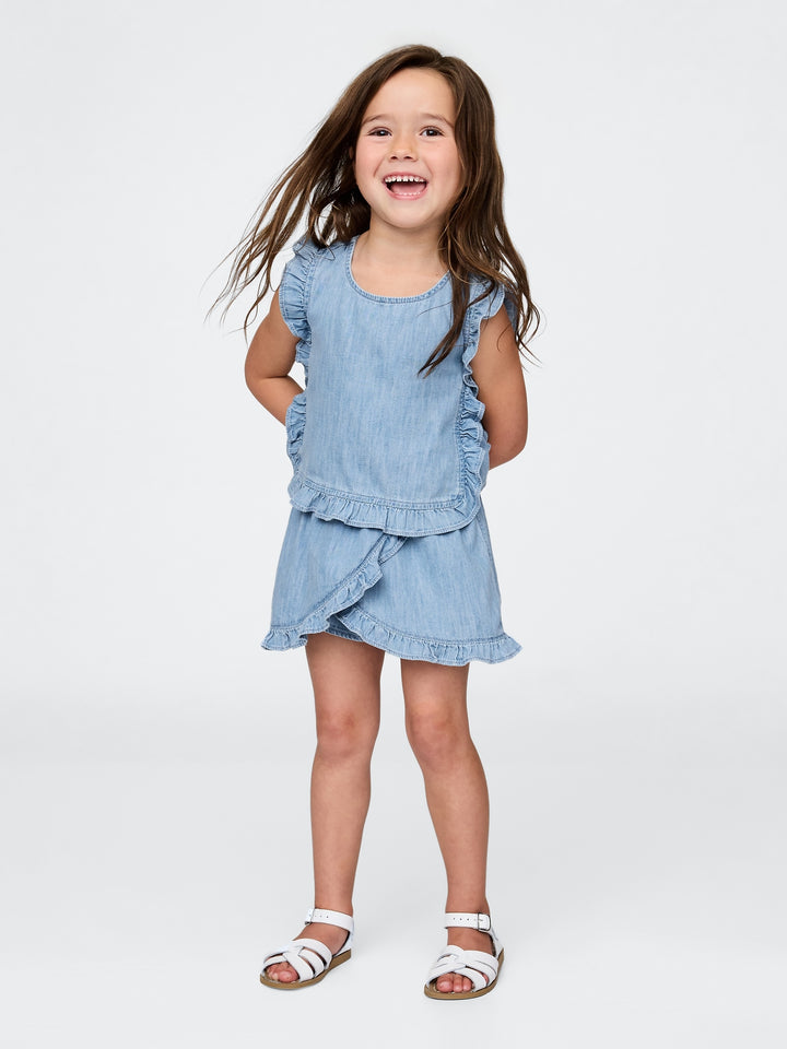 Gap Baby & Toddler Denim Ruffle Skort Set