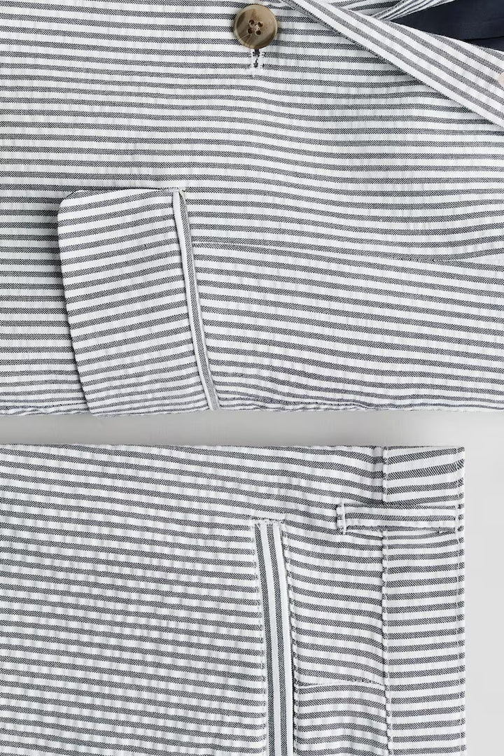 H&M 2-PIECE SEERSUCKER SET