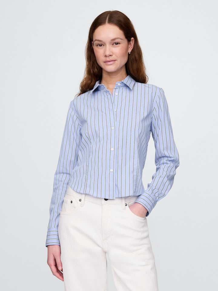 Gap Organic Cotton Cropped Shirt