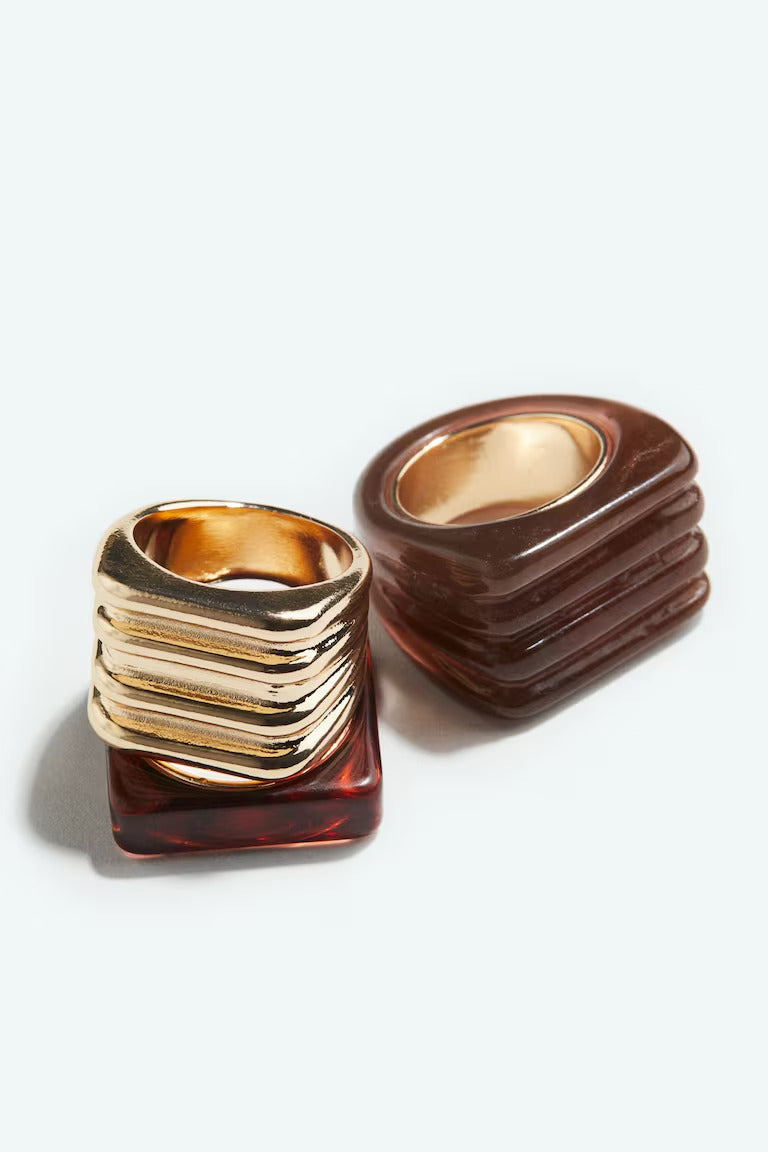 H&M 3-PACK RINGS
