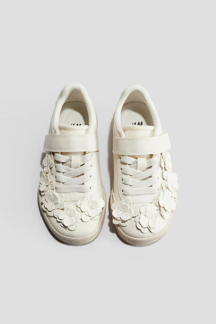 H&M FLOWER-DETAIL SNEAKERS