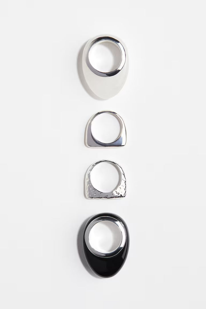 H&M 4-PACK RINGS