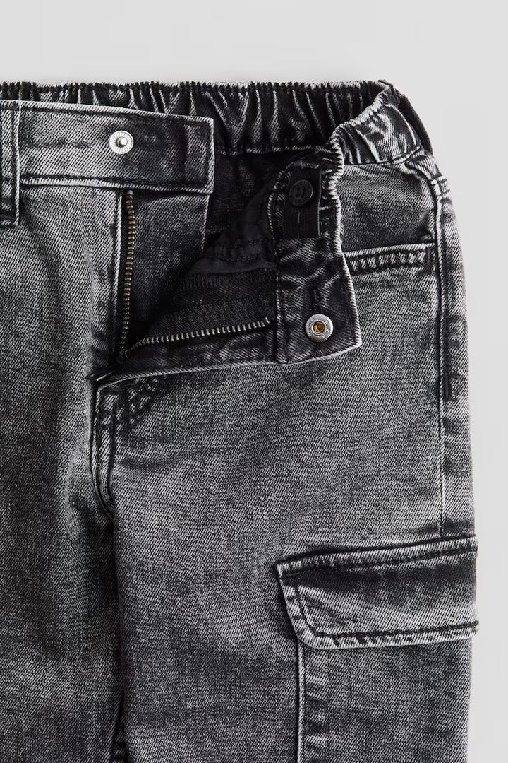 H&M MOTIF-DETAIL CARGO PANTS