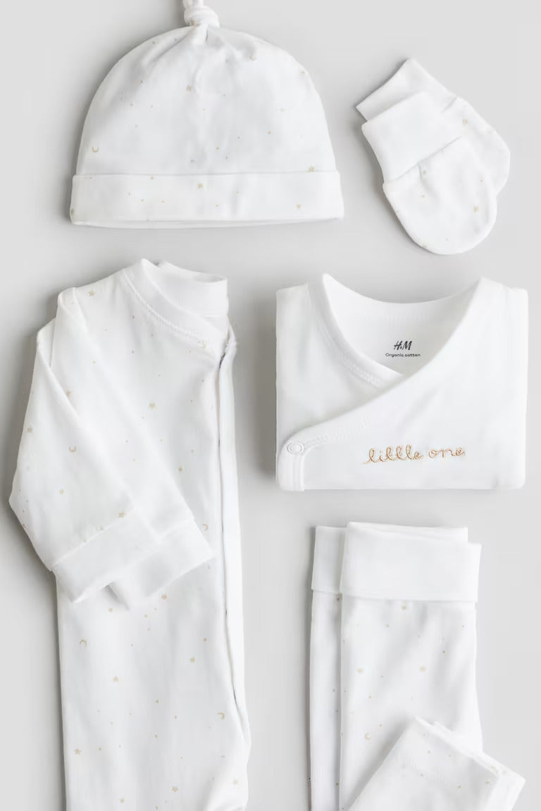 H&M 5-PIECE COTTON JERSEY GIFT SET