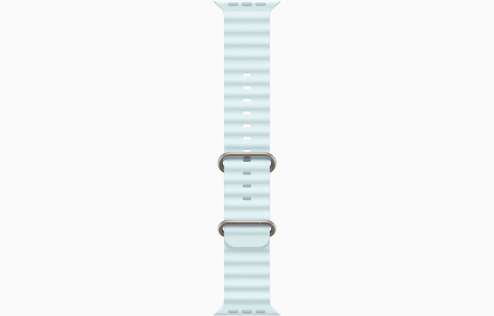 Apple Watch Ultra 2 GPS + Cellular, 49mm Natural Titanium Case with Ice Blue Ocean Band