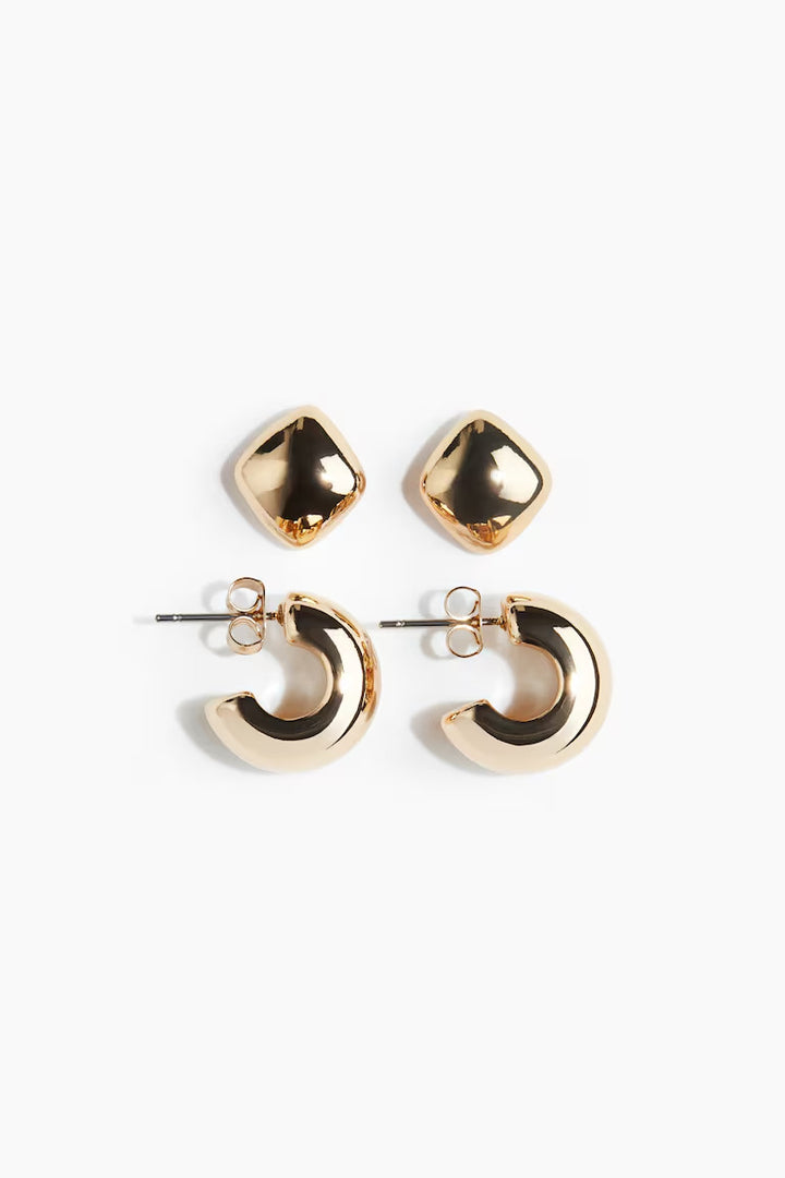 H&M 2 PAIRS EARRINGS