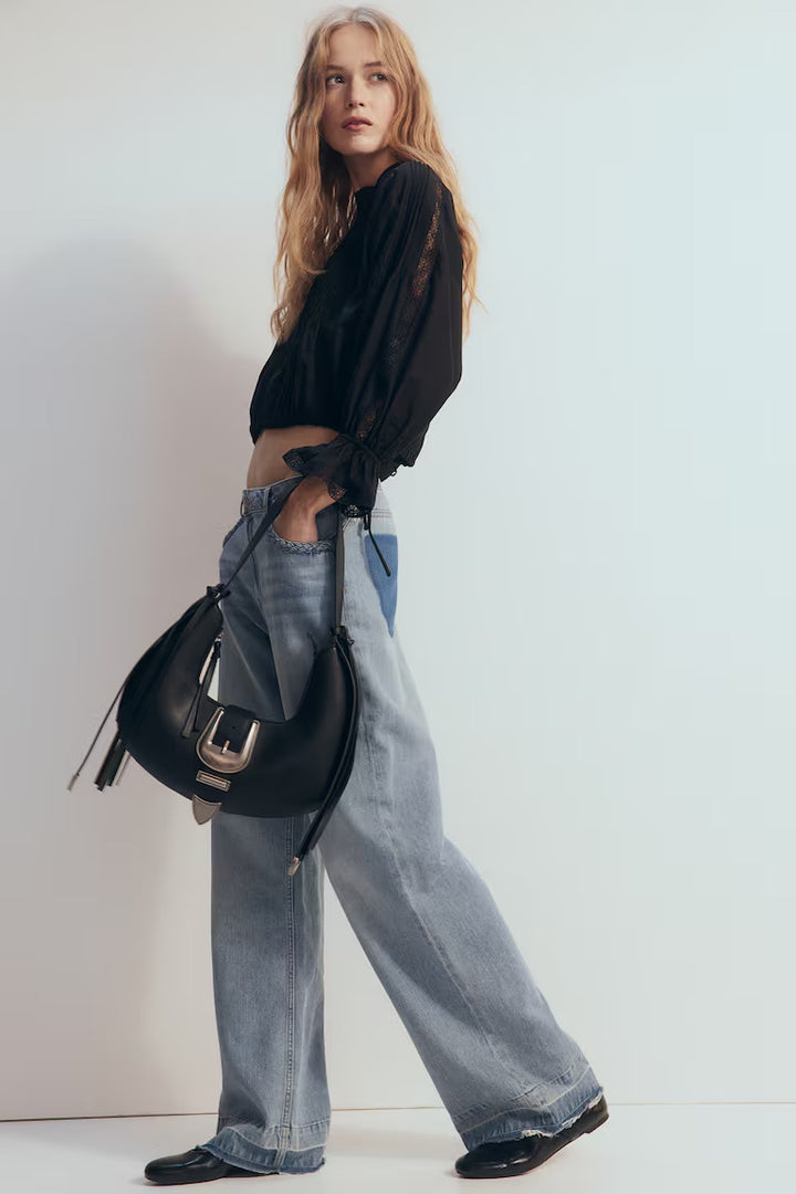 H&M FRINGED SHOULDER BAG