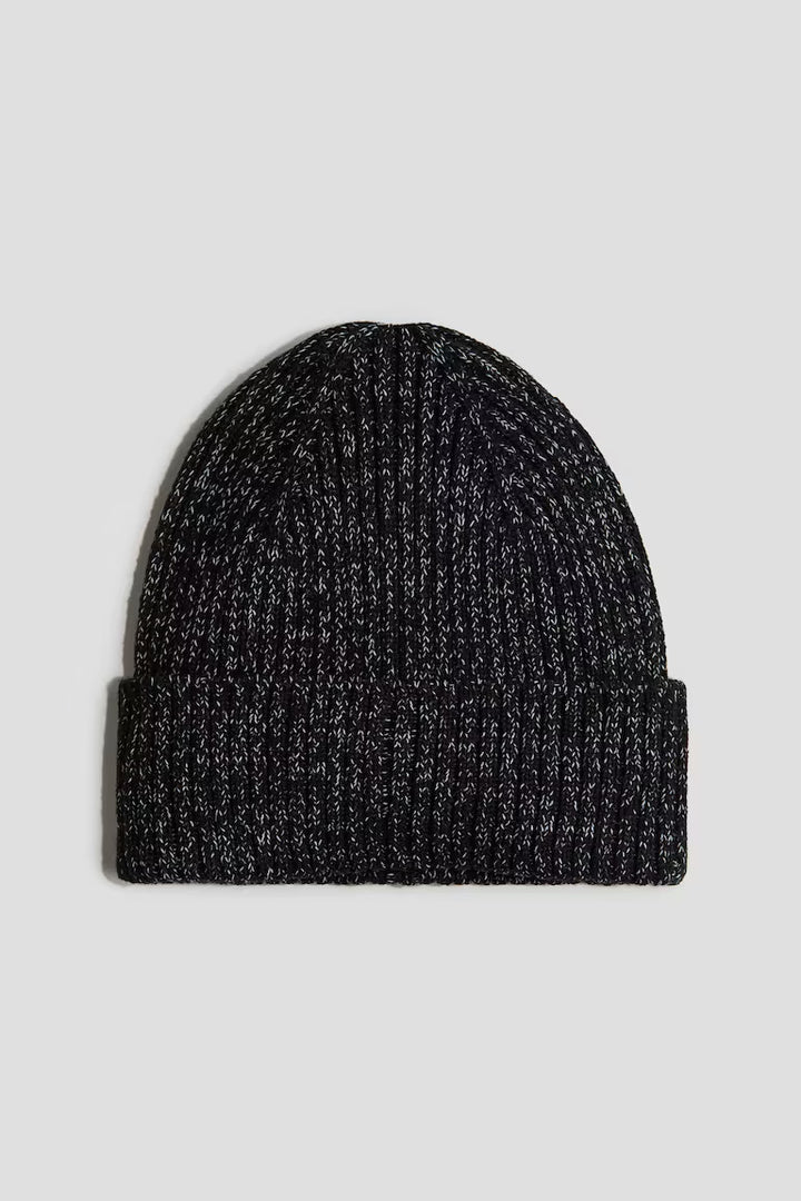 H&M REFLECTIVE RIB-KNIT BEANIE