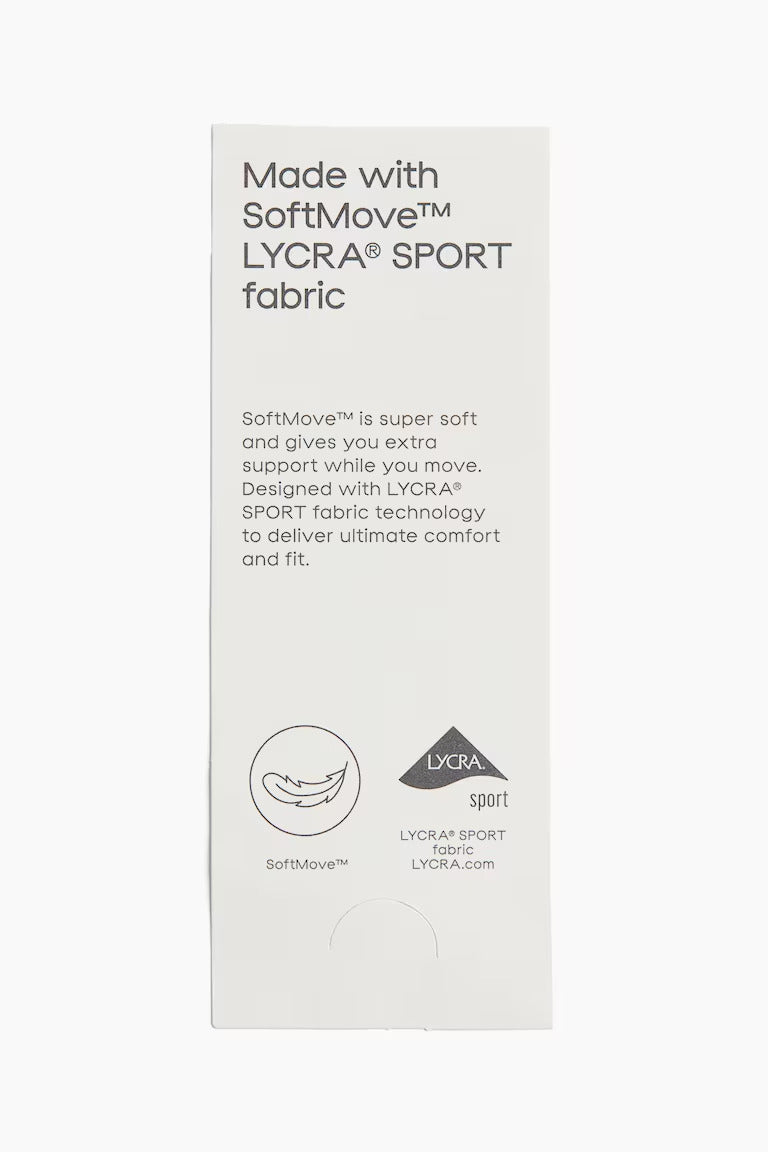 H&M LIGHT SUPPORT SPORTS BRA WITH SOFTMOVE™ LYCRA®