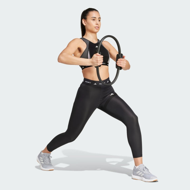 Adidas Techfit Medium-Support High-Neck Colorblock Bra