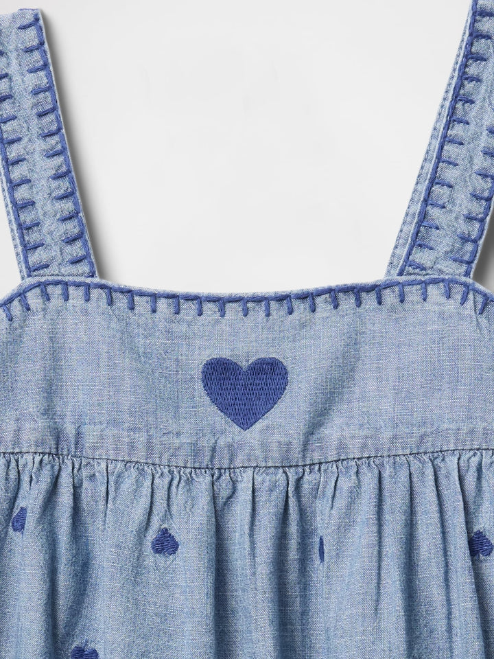Gap Baby & Toddler Chambray Heart Outfit Set